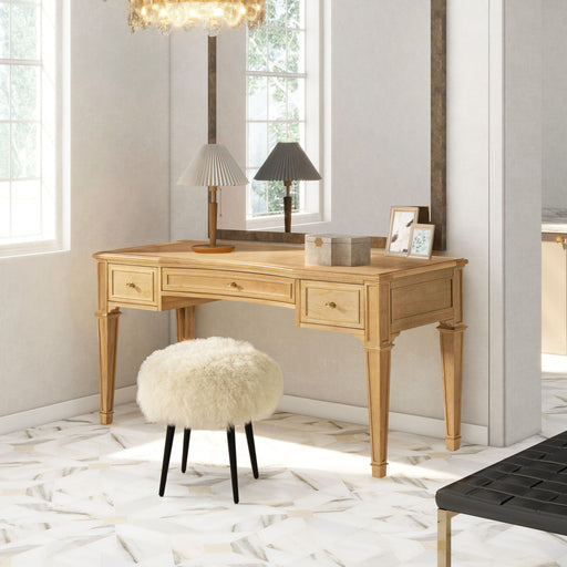 Dauphin - 3 Drawer Executive Desk - R&R Furniture Gallery (Fountain Valley, CA)