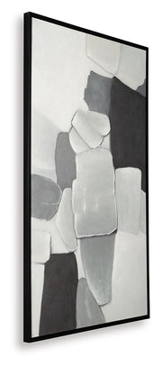 Adilson - Wall Art - White / Gray / Black - R&R Furniture Gallery (Fountain Valley, CA)