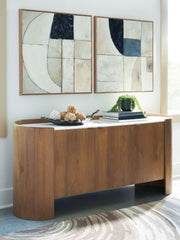 Fitzroy - Accent Cabinet - Brown / White - R&R Furniture Gallery (Fountain Valley, CA)