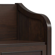 Connaught - Entryway Storage Bench With Shelf - Chestnut - R&R Furniture Gallery (Fountain Valley, CA)