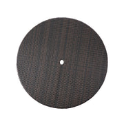 Brown Corsica round dining table by Noble House, featuring a smooth wooden surface and sturdy legs for family meals and gatherings.