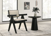 Jasper - 3 Piece Arm Chairs And Console Table (Set of 3) - Ebony Black - R&R Furniture Gallery (Fountain Valley, CA)