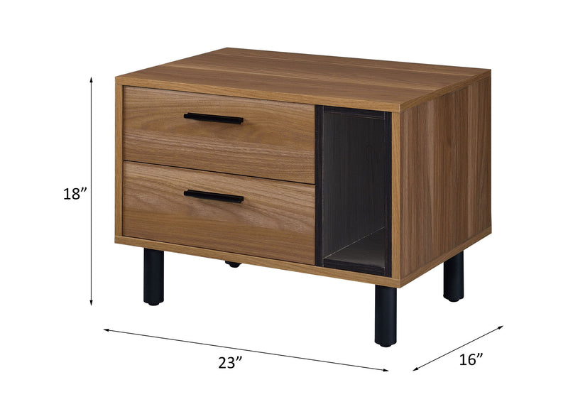 Trolgar - Accent Table - Brown Oak & Black - R&R Furniture Gallery (Fountain Valley, CA)