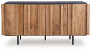 Quintavious - Accent Cabinet - Brown / Charcoal - R&R Furniture Gallery (Fountain Valley, CA)