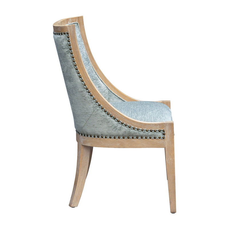 Upholstered Dining Chair With Nailhead Trim - R&R Furniture Gallery (Fountain Valley, CA)