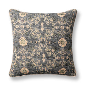 Blue Sea Multi Ira accent pillow by Classic Home featuring a vibrant, patterned fabric in a 22x22 inch size.