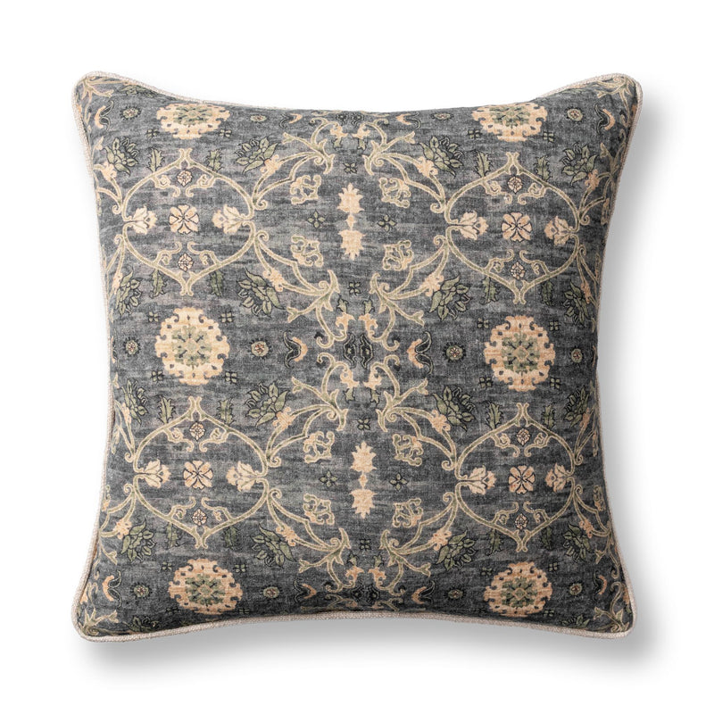 Blue Sea Multi Ira accent pillow by Classic Home featuring a vibrant, patterned fabric in a 22x22 inch size.