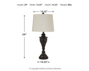 Darlita - Table Lamp (Set of 2) - R&R Furniture Gallery (Fountain Valley, CA)