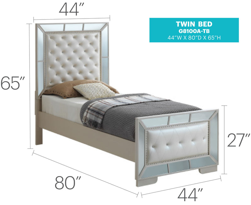 Stylish Contemporary Bed With Minimalist Design - R&R Furniture Gallery (Fountain Valley, CA)