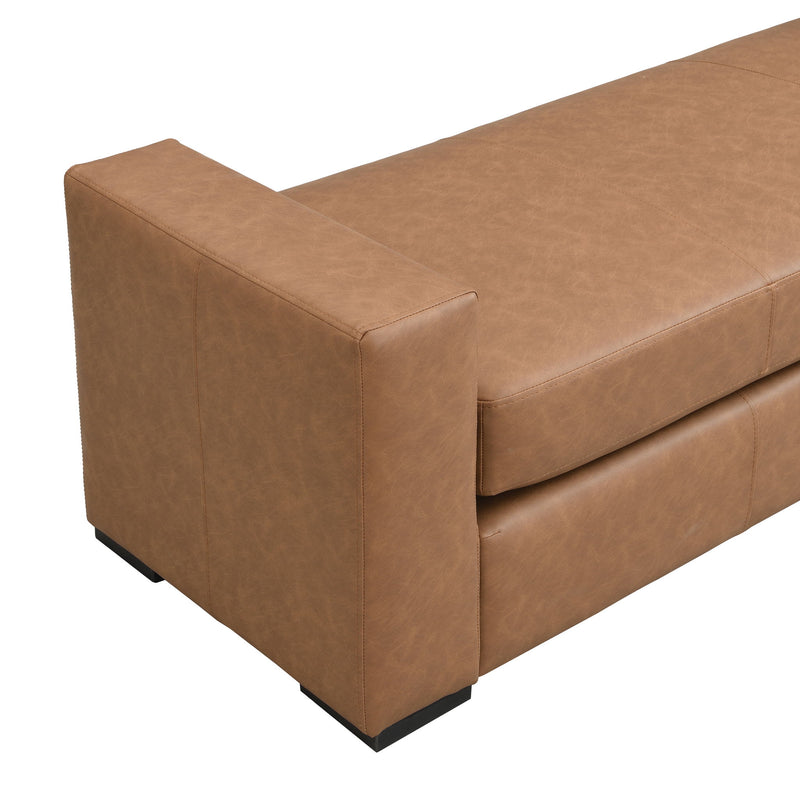 Ottoman With Unique Armrest Design For Living Spaces - R&R Furniture Gallery (Fountain Valley, CA)