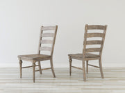 Ladderback Dining Chairs, (Set of 2) - Taupe - R&R Furniture Gallery (Fountain Valley, CA)