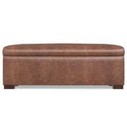 Gabbie - Coffee Table Upholstered Storage Ottoman - R&R Furniture Gallery (Fountain Valley, CA)