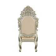 Sorina - Side Chair (Set of 2) - Synthetic Leather & Antique Gold - R&R Furniture Gallery (Fountain Valley, CA)