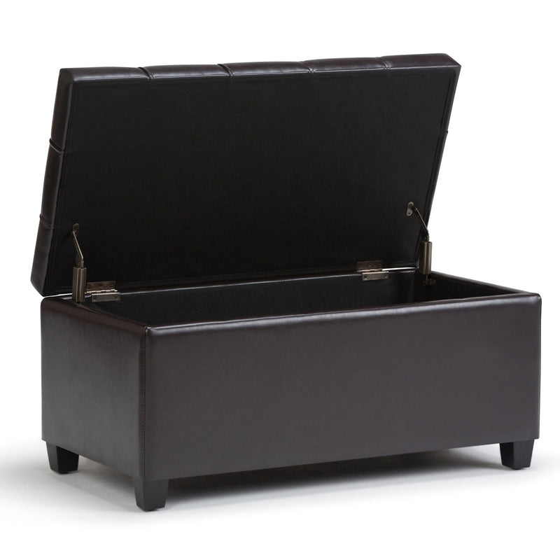 Sienna - Upholstered Storage Ottoman Bench - R&R Furniture Gallery (Fountain Valley, CA)
