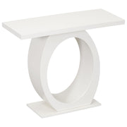 Console Table With Oval Base And Reinforced Bottom Plate - R&R Furniture Gallery (Fountain Valley, CA)