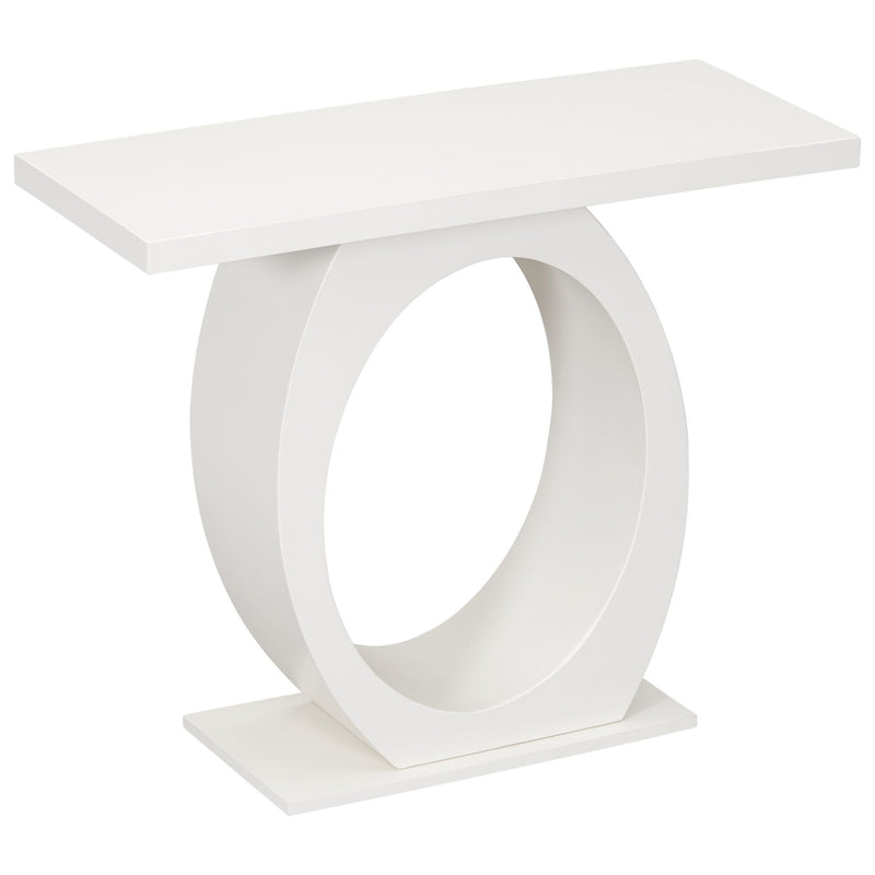 Console Table With Oval Base And Reinforced Bottom Plate - R&R Furniture Gallery (Fountain Valley, CA)
