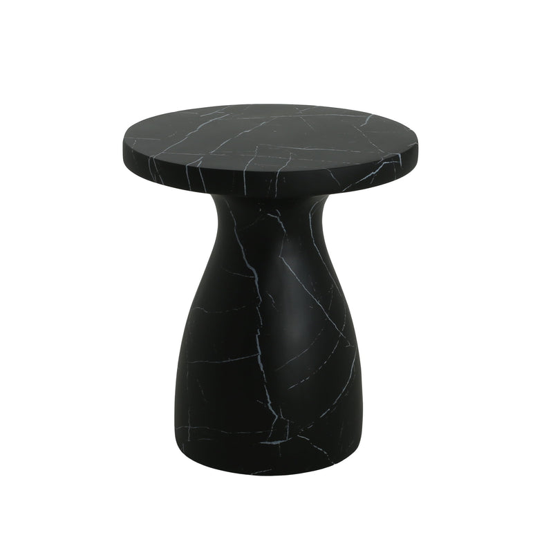 Outdoor / Indoor Travertine Side Table Lightweight - R&R Furniture Gallery (Fountain Valley, CA)