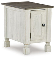 Havalance - Chair Side End Table - White / Gray - R&R Furniture Gallery (Fountain Valley, CA)