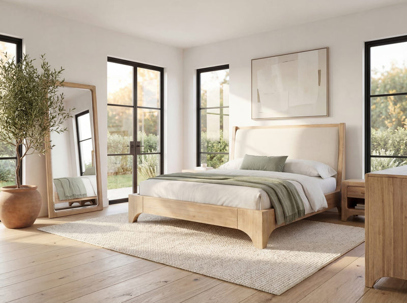 Brentwood Flr Mirror - Brioche
