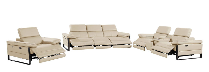 1246 - Modular Power Triple Reclining Sofa, Console Loveseat, And Chair Set With Power Headrests