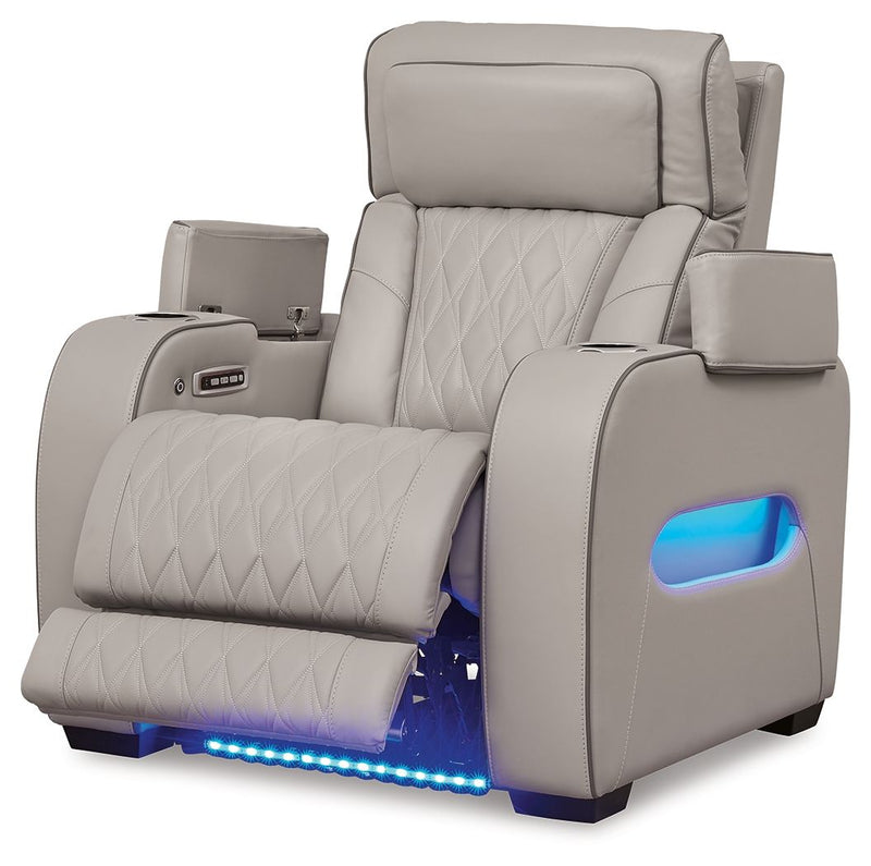 Boyington - Power Recliner/Adj Headrest - R&R Furniture Gallery (Fountain Valley, CA)