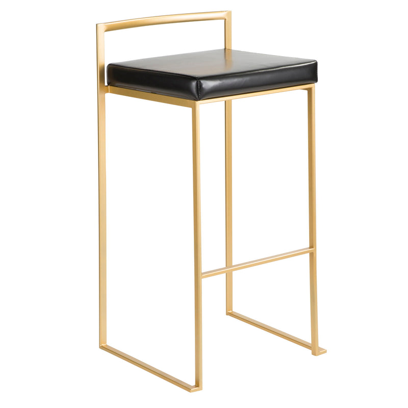 Lumi Source Fuji contemporary glam barstool with quality construction, featuring a sleek design and modern style.