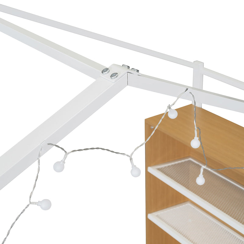 Bed House Frame With Shelves And Lights - R&R Furniture Gallery (Fountain Valley, CA)