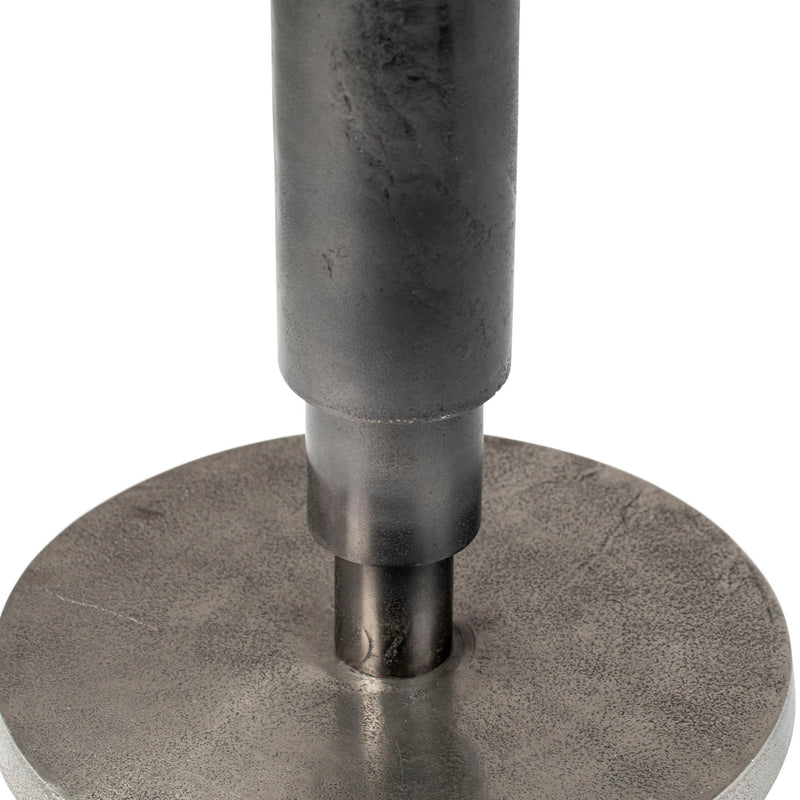 Higsby - Bistro Table 30" - Raw Nickel With Black Patina