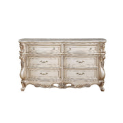 Gorsedd - Dresser With Marble Top - Marble Top & Golden Ivory - R&R Furniture Gallery (Fountain Valley, CA)