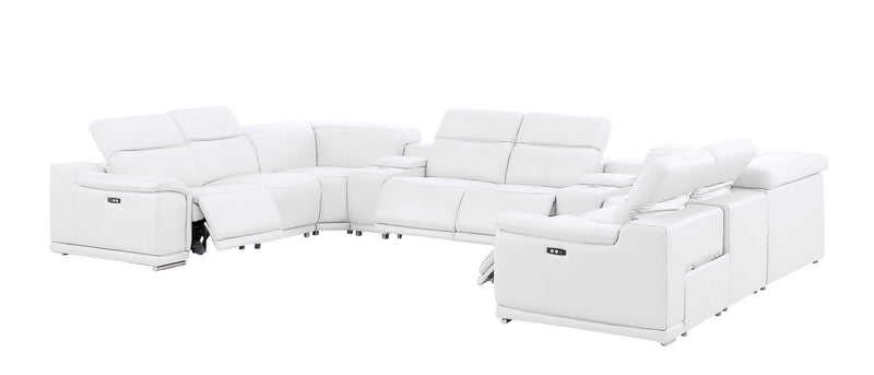 2679 - 10-Piece U-Shaped Power Reclining Sectional In Genuine Leather (4 Recliners)