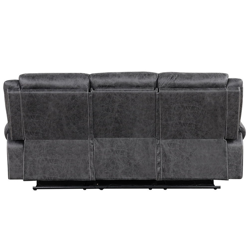 Zubaida - Sofa w/USB Dock & Console(Motion) - R&R Furniture Gallery (Fountain Valley, CA)