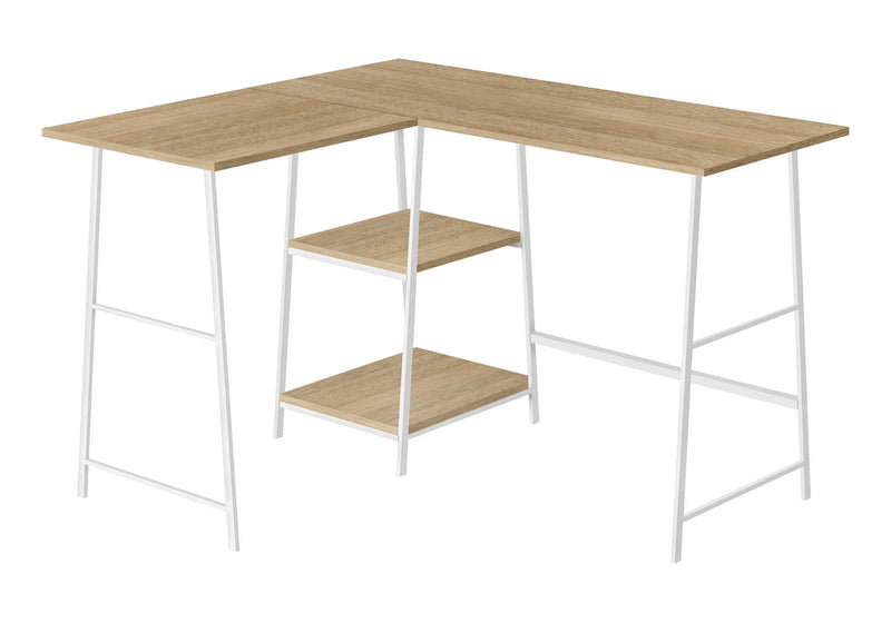 Computer Desk, Home Office, Corner, Storage Shelves, L Shape, Work, Laptop, Contemporary, Modern - Base - R&R Furniture Gallery (Fountain Valley, CA)