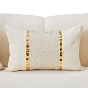 Sassani - Sofa - Crepe / Gold - R&R Furniture Gallery (Fountain Valley, CA)