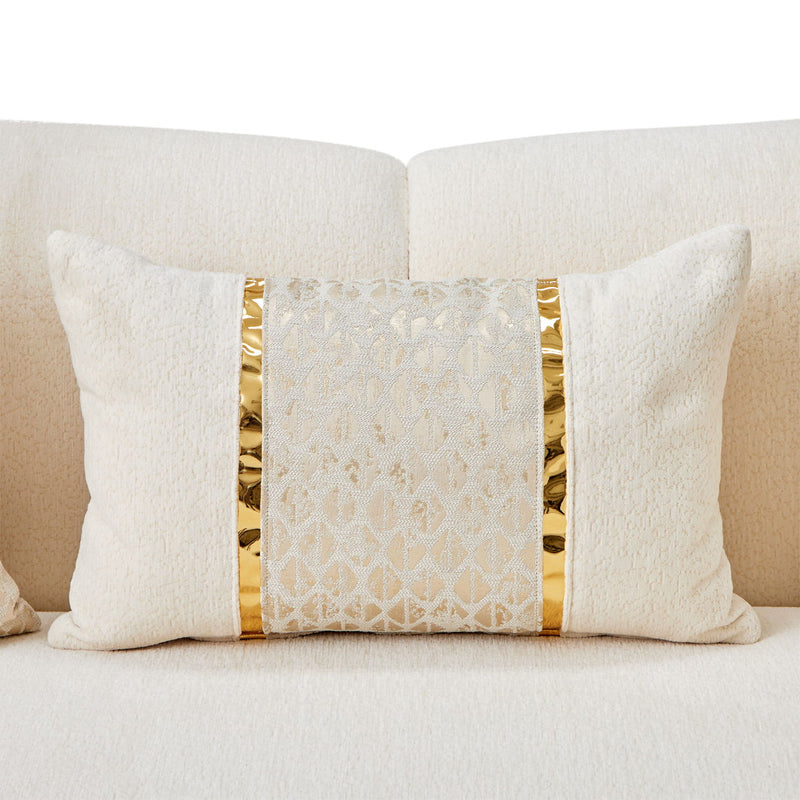 Sassani - Sofa - Crepe / Gold - R&R Furniture Gallery (Fountain Valley, CA)