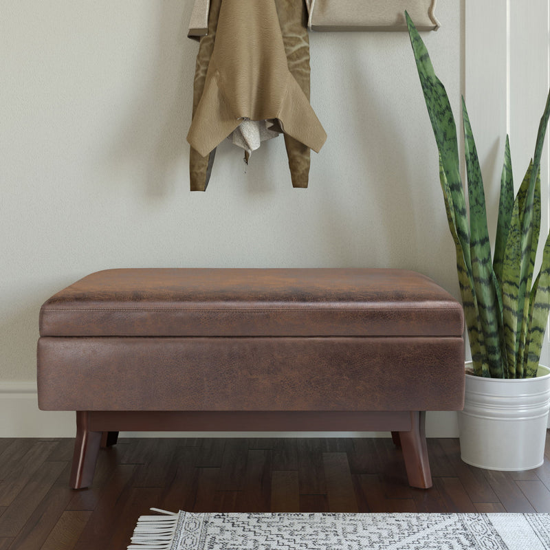 Owen - Upholstered Rectangular Storage Ottoman - R&R Furniture Gallery (Fountain Valley, CA)
