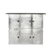 Brancaster - Bar Table With Marble Top - Marble Top & Aluminum - R&R Furniture Gallery (Fountain Valley, CA)