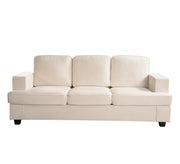 Modern Sofa, Comfortable 3 Seater Couch With Deep Seating, Loose Back Cushions, Wide Arms - R&R Furniture Gallery (Fountain Valley, CA)