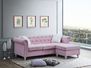 Glory Furniture Raisa sofa chaise from stationary sectional set, featuring plush upholstery and modern design in a cozy living room setup.