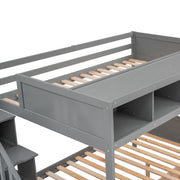 Bunk Bed With Shelfs, Storage Staircase And 2 Drawers - R&R Furniture Gallery (Fountain Valley, CA)