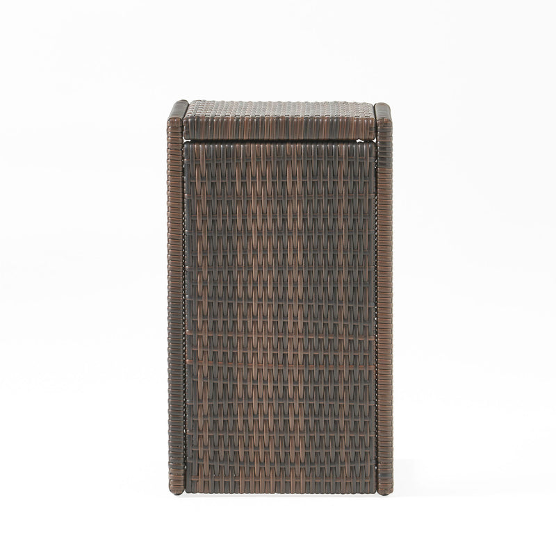 Bucharest - End Table C Shaped Side Table Rattan - Brown - R&R Furniture Gallery (Fountain Valley, CA)