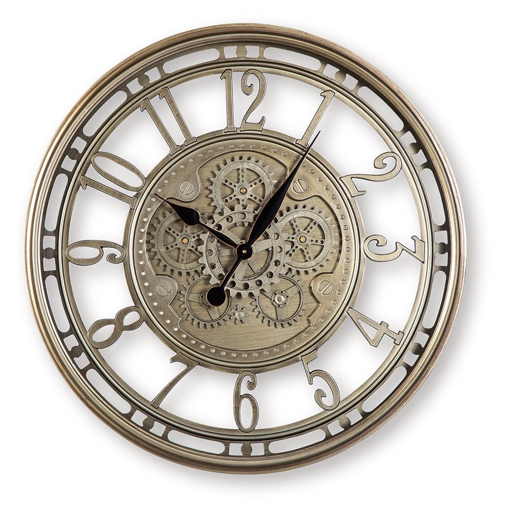 Gilover - Wall Clock - Champagne Finish - R&R Furniture Gallery (Fountain Valley, CA)