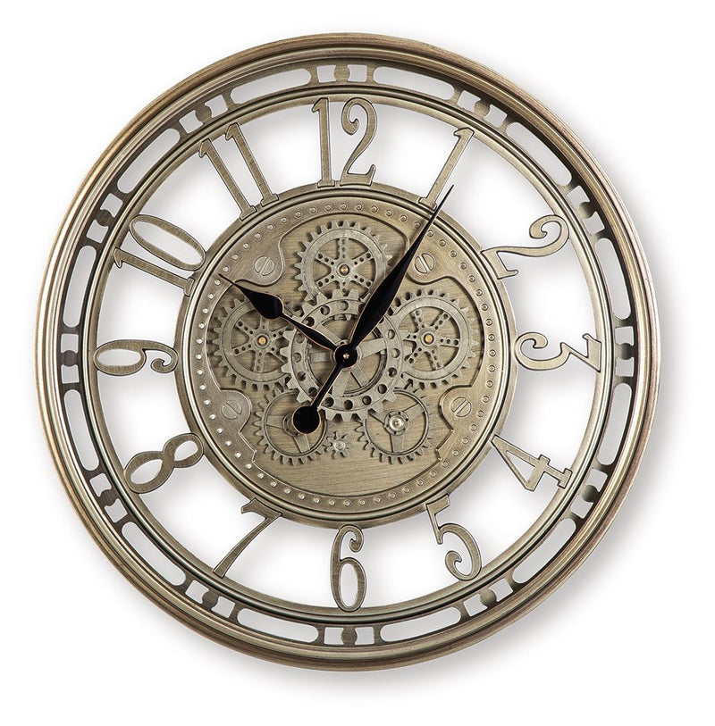 Gilover - Wall Clock - Champagne Finish - R&R Furniture Gallery (Fountain Valley, CA)