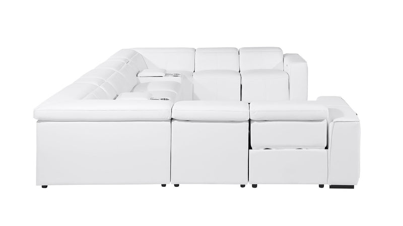 1224 - 10-Piece U-Shaped Sectional Sofa In With 4 Power Recliners & Power Headrests