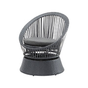 Modern Swivel Wicker Lounge Chair With Round Design - R&R Furniture Gallery (Fountain Valley, CA)