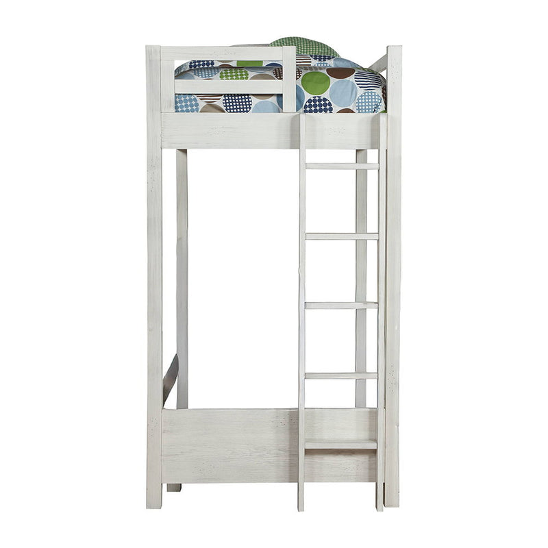 Celerina - Twin Loft Bed - Weathered White - R&R Furniture Gallery (Fountain Valley, CA)