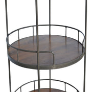 Round Butler Tray Table - Chestnut - R&R Furniture Gallery (Fountain Valley, CA)