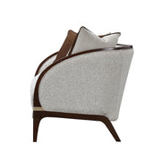 Houston - Loveseat - Pebble / Walnut - R&R Furniture Gallery (Fountain Valley, CA)