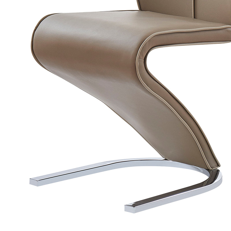 Tony - Dining Chairs (Set of 2) - Brown / Beige - R&R Furniture Gallery (Fountain Valley, CA)