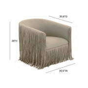 Shag Me - Vegan Leather Swivel Chair - R&R Furniture Gallery (Fountain Valley, CA)