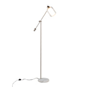 Lumi Source Marcel contemporary glam floor lamp with sleek metal stand and stylish shade, ideal for modern living rooms.
